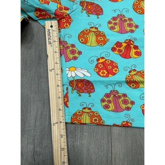 NWT ModCloth Womens Marisol Muro City Biker Shorts Ladybug Floral Blue Size S - Picture 8 of 8